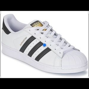 Adidas white superstars